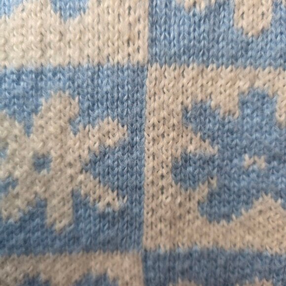 LISA SAYS GAH Emma Mock Neck Sweater in Blue Daisy XS/S - Picture 6 of 11